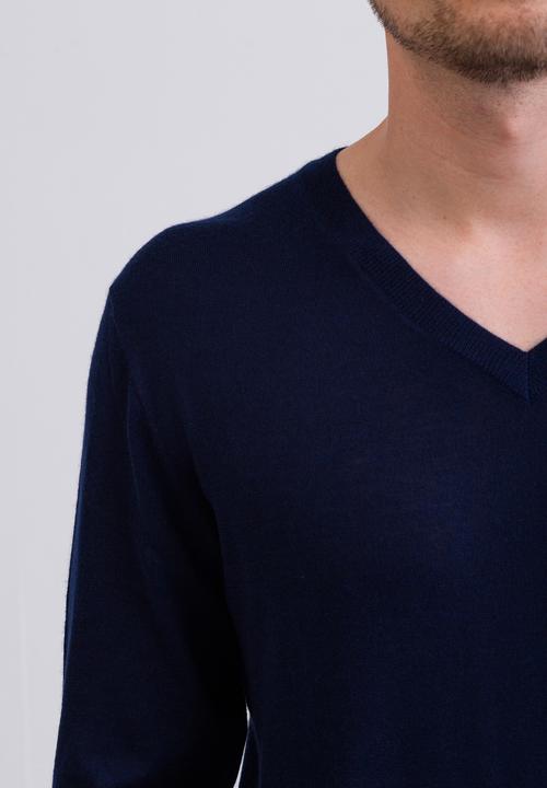 Actual product image Cash-Mere Kaschmir V-Ausschnitt Pullover (L)