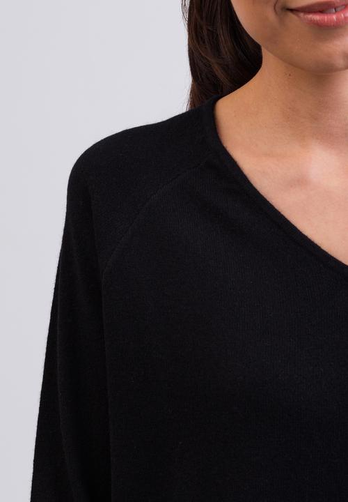 Image du produit Cash-Mere Kaschmir V-Ausschnitt Pullover mit Seitenschlitzen (M)