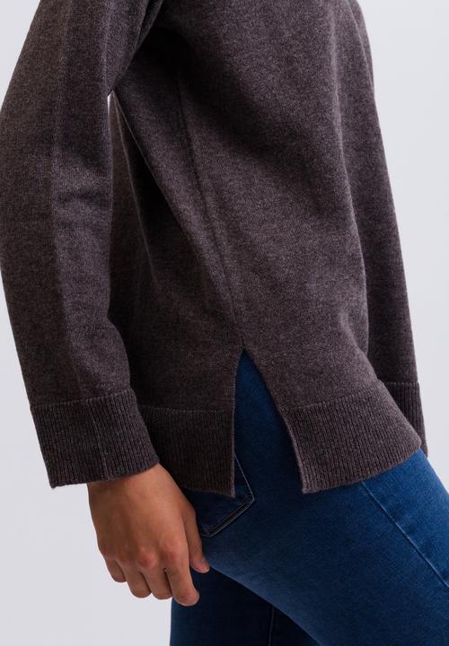 Produktbild Cash-Mere Kaschmir V-Ausschnitt Pullover mit Seitenschlitzen (XS)