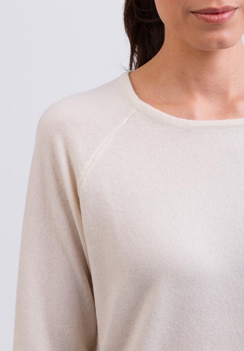 Produktbild Cash-Mere Kaschmir Rundhals Pullover mit Seitenschlitzen (XL)