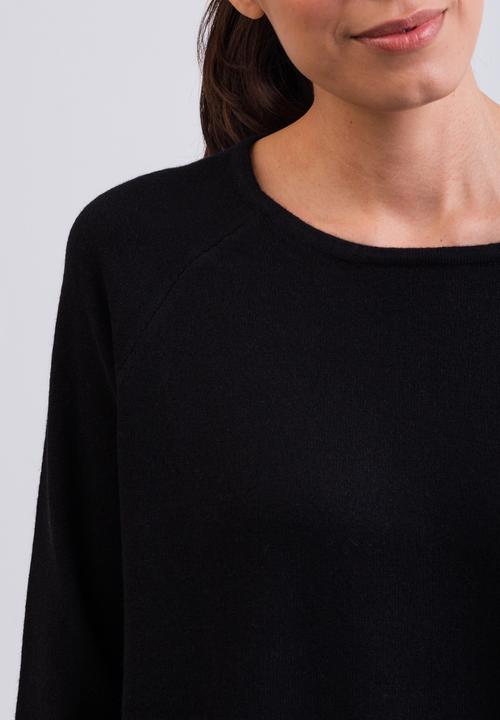 Produktbild Cash-Mere Kaschmir Rundhals Pullover mit Seitenschlitzen (XS, XL)