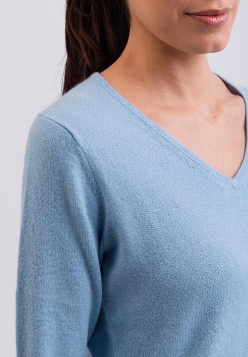 Actual product image Cash-Mere Kaschmir V-Ausschnitt Pullover (XS)