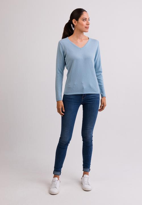 Actual product image Cash-Mere Kaschmir V-Ausschnitt Pullover (XS)