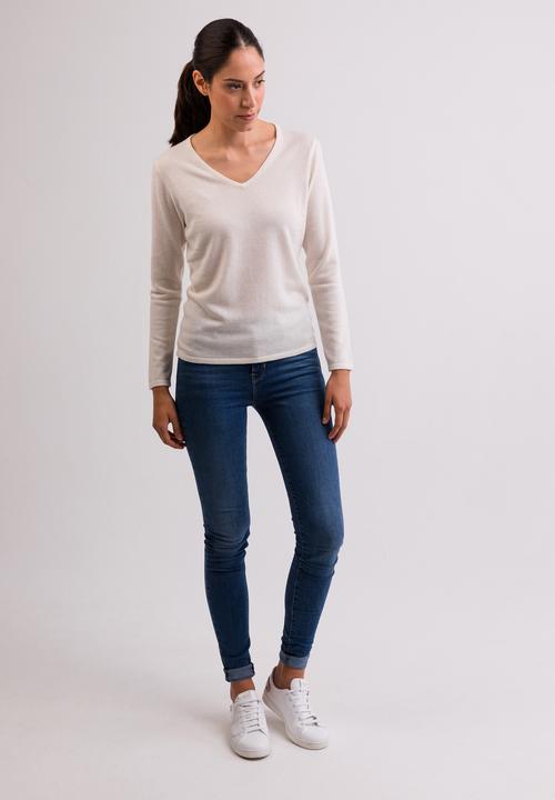Actual product image Cash-Mere Cashmere V-neck Sweater (XS)