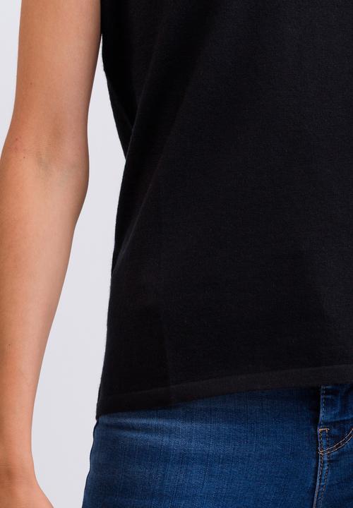 Actual product image Cash-Mere Kaschmir T-Shirt mit V-Ausschnitt (L)