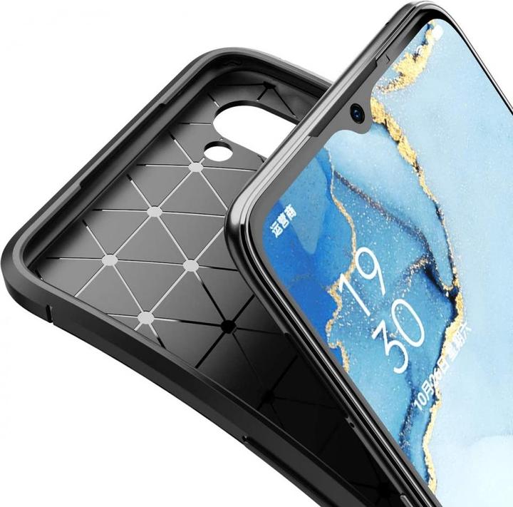 Immagine prodotto Screenguard Custodia Oppo Find X2 Lite Cover Carbon Design TPU (Oppo Find X2 Lite)