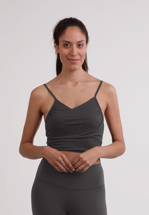 Image du produit Cash-Mere Yoga Top mit gekreuztem Rücken in Bambus (M)