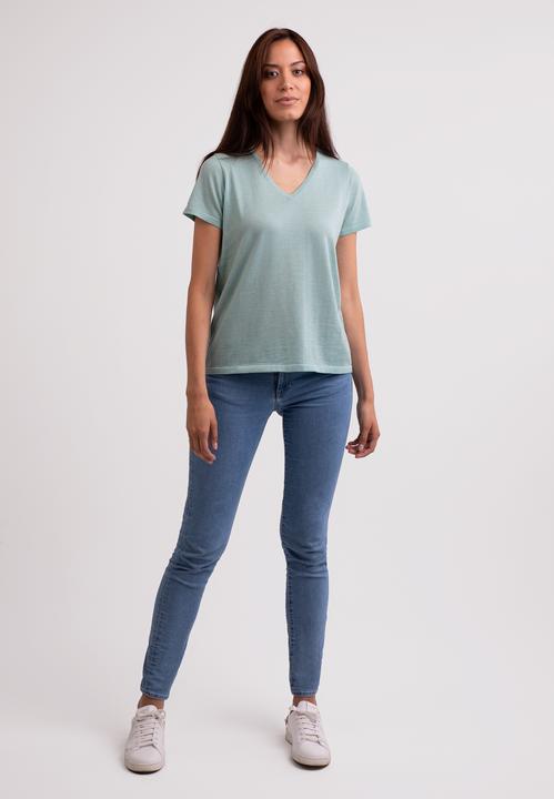 Actual product image Cash-Mere Kaschmir T-Shirt mit V-Ausschnitt (XL)