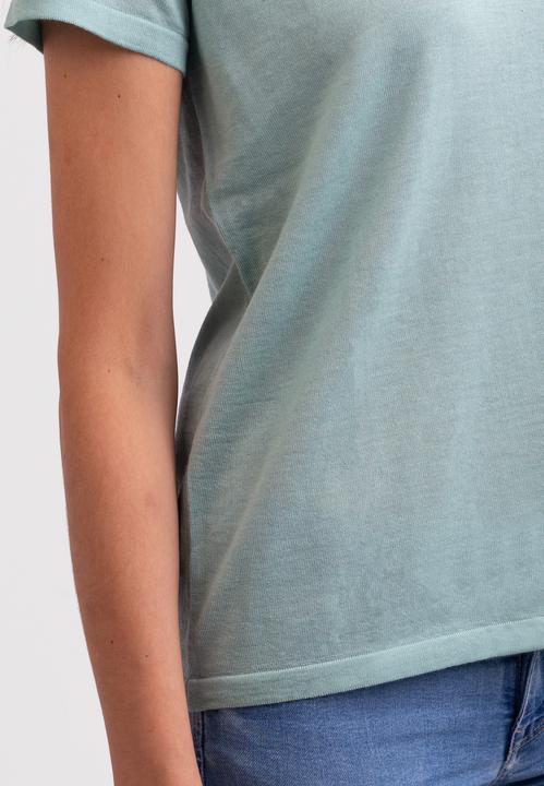 Actual product image Cash-Mere Kaschmir T-Shirt mit V-Ausschnitt (XL)