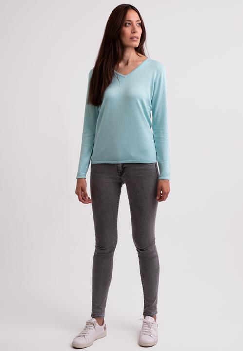 Produktbild Cash-Mere Seide Kaschmir V-Ausschnitt Pullover (L)