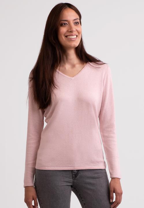 Cash-Mere Seide Kaschmir V-Ausschnitt Pullover