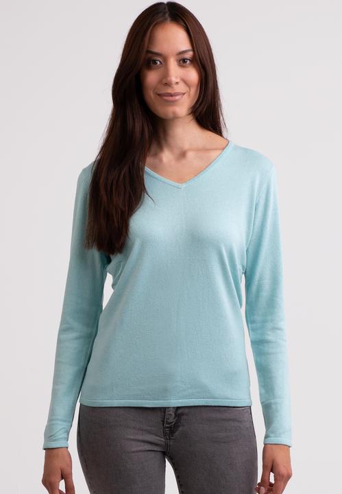 Produktbild Cash-Mere Seide Kaschmir V-Ausschnitt Pullover (L)