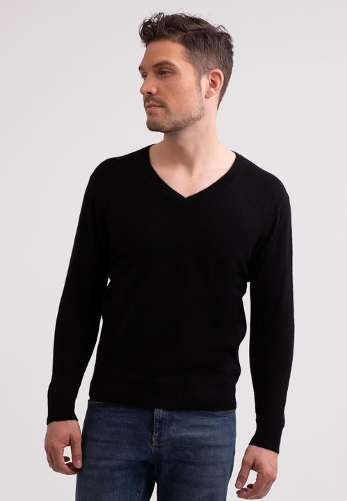 Cash-Mere Recycelter Kaschmir V-Ausschnitt Pullover