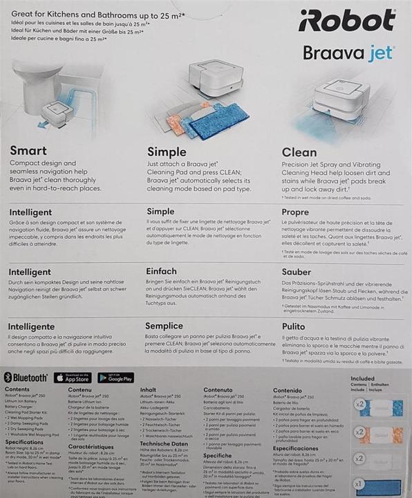 Actual product image iRobot Braava Jet 250 (Mopping robot)