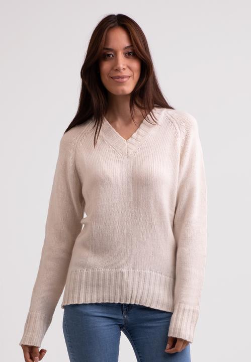 Cash-Mere Recycelter Kaschmir V-Ausschnitt Pullover
