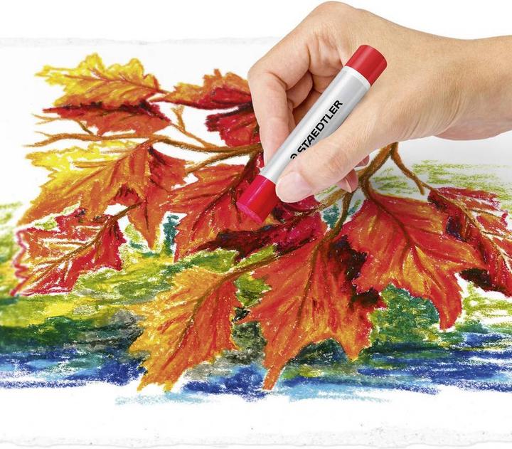Immagine prodotto Staedtler Pastelli a olio Design Journey, scatola di cartone impermeabile da 36 pezzi, diametro: 11 mm (Multicolore, 36 x)