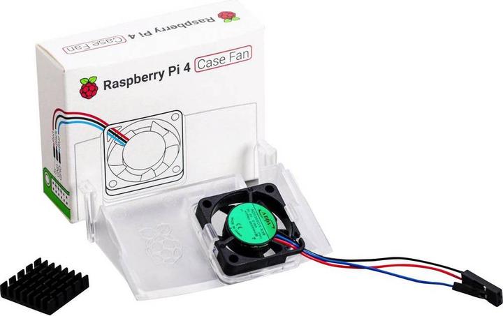 Raspberry Pi Pi® RB-Case-Fan Aktiver Lüfter Passend für (Entwicklungskits): Pi Weiss