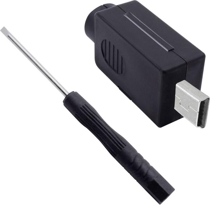 Quadrios Mini-USB 2.0 Modular Plug Set, Type B Plug, Straight 2001C206 Content: 1 pc.