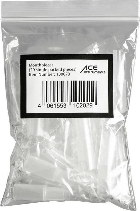 Actual product image Ace Mouthpieces for breathalyser INNOMARK delta Mouthpieces Transparent