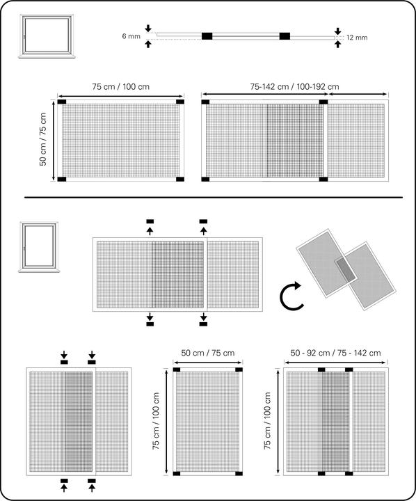 Produktbild Gardinia Insektenschutz Schieberahmen (142 x 50 cm)