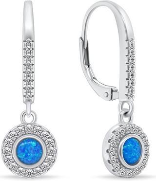 Produktbild Brilio Silver - Decent silver earrings with opals EA1167WB