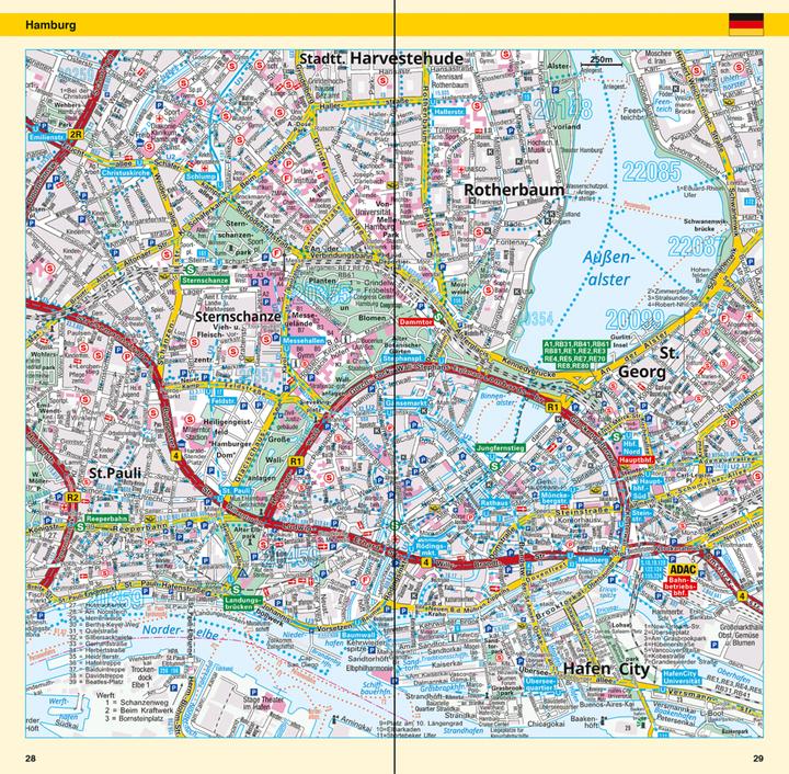 Actual product image Country map Germany North 1:500.000