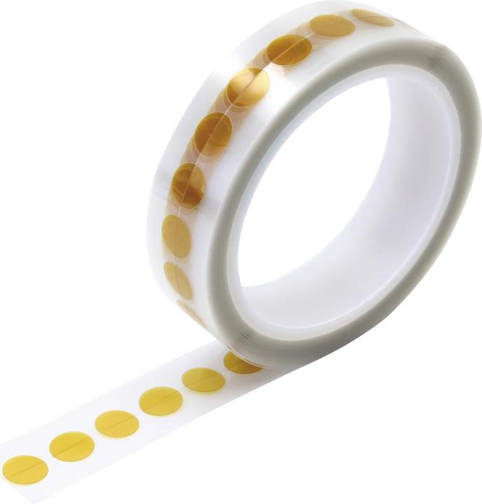 Actual product image Wetec Polyimide adhesive dots, 1,000 pcs. on roll, 4 mm (4 mm)
