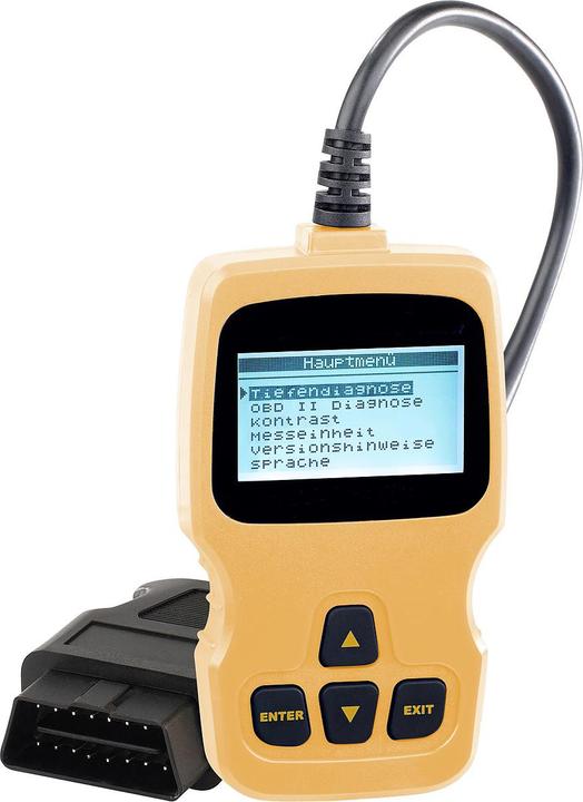Actual product image Lescars OBD2 diagnostic device