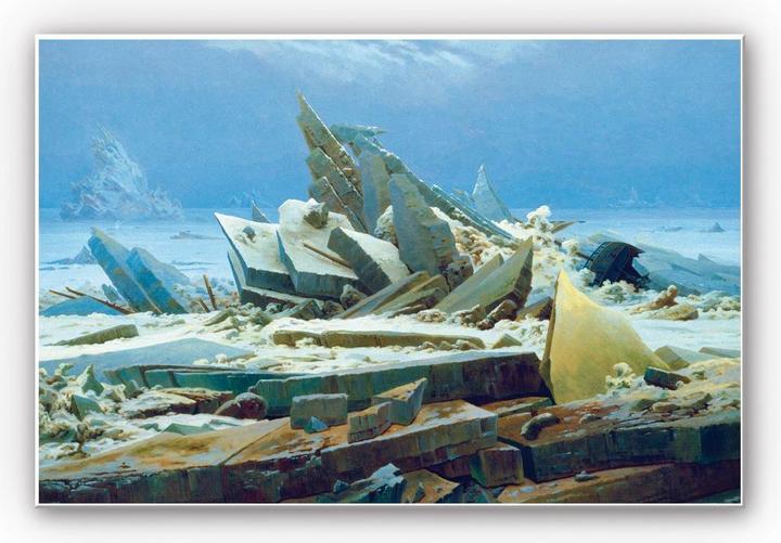 Produktbild Trenddeko Friedrich - Das Eismeer (30 x 20 cm)