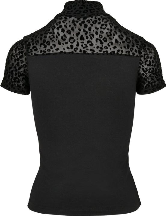 Actual product image Urban Classics Ladies Flock Lace Turtleneck Tee (4XL)