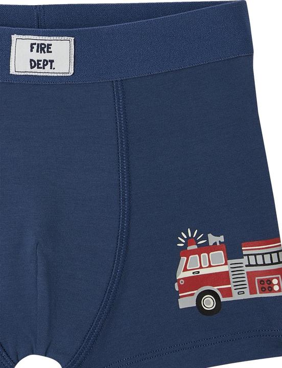 Image du produit Vertbaudet Lot de 5 boxers garçon en coton bio, pompier (140, Pack de 5)