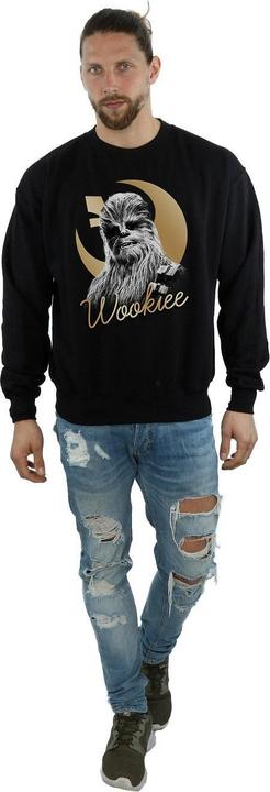 Actual product image Star Wars Mens The Last Jedi Gold Chewbacca Sweatshirt (S)