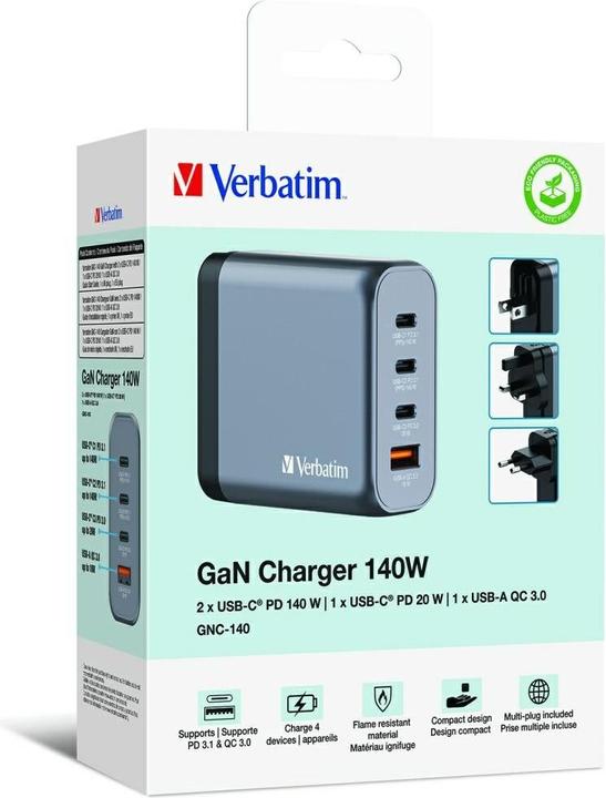 Image du produit Verbatim GNC-140 GaN Charger (140 W)
