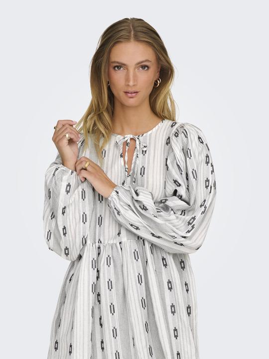 Produktbild JdY Normal geschnitten Schluppenkragen Elastische Bündchen Midikleid Kleid (L)