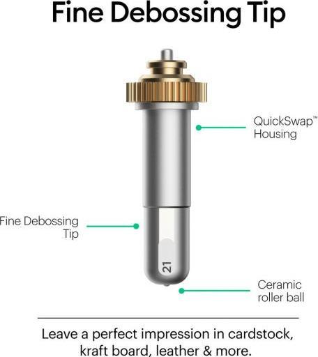 Actual product image Cricut Debossing tip