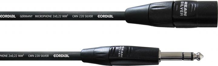 Actual product image Cordial CIM 1.5 MV - Studio cable SilverLine / jack-XLR (1.50 m, XLR, 6.3mm jack)