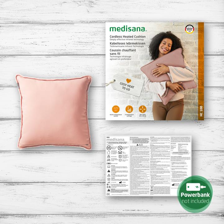 Actual product image Medisana HC 100 Interior Cushion Line rose (40 x 40 x 18 cm)