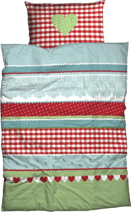 Produktbild Casatex Herz-Karo (Bettwäsche Set, 135x200 cm, 80x80 cm)