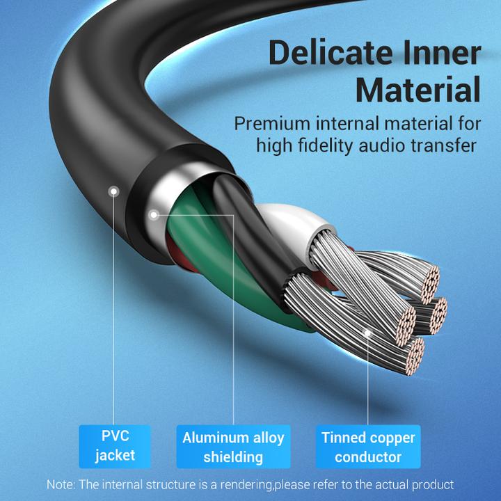 Image du produit Vention Carte son externe USB 2.0 CDYB0 2 ports 0.15m (USB)