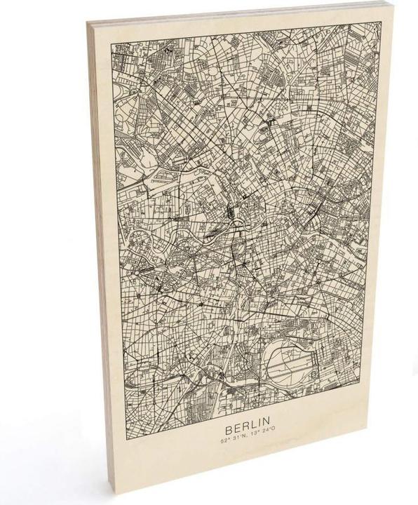 Produktbild Trenddeko Stadtplan Berlin (40 x 60 cm)