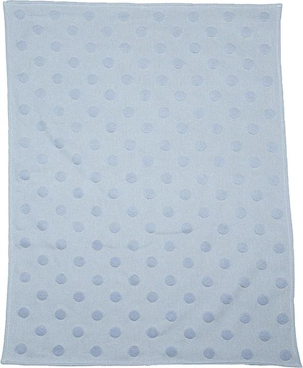Produktbild David Fussenegger Babydecke Riga Punkte blau (90 x 2 cm)