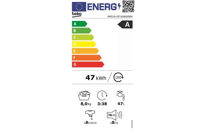 Produktbild Beko Waschmaschine WM218 (8 kg, Links)