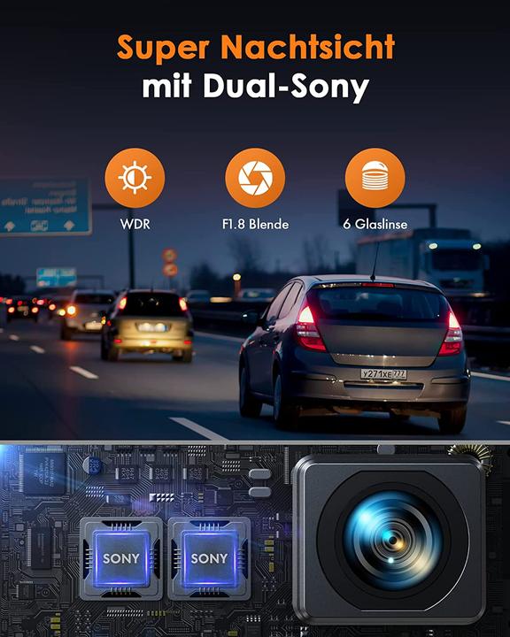 Produktbild Lamto Dual Autokamera mit WiFi GPS