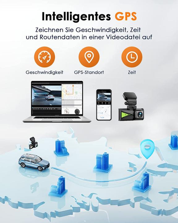 Produktbild Lamto Dual Autokamera mit WiFi GPS