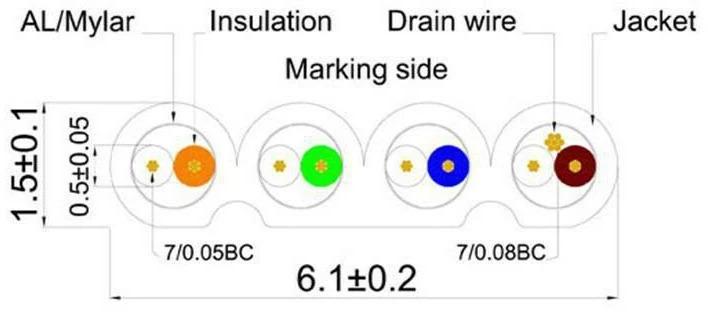 Productafbeelding Wirewin Netwerkkabel (STP, CAT6, 0.25 m)