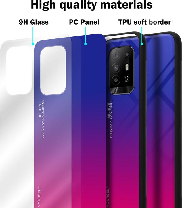 Immagine prodotto Cadorabo Manicotto per vetro in TPU a 2 colori (Oppo A94 5G)