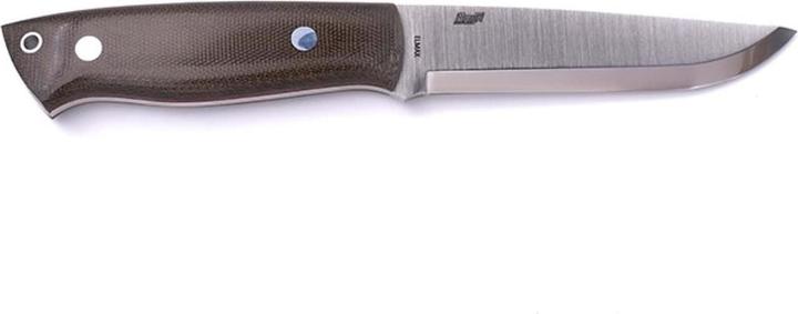 Actual product image Brisa Trapper 115 Green Micarta Scandi Bushcraft (11.50 cm)