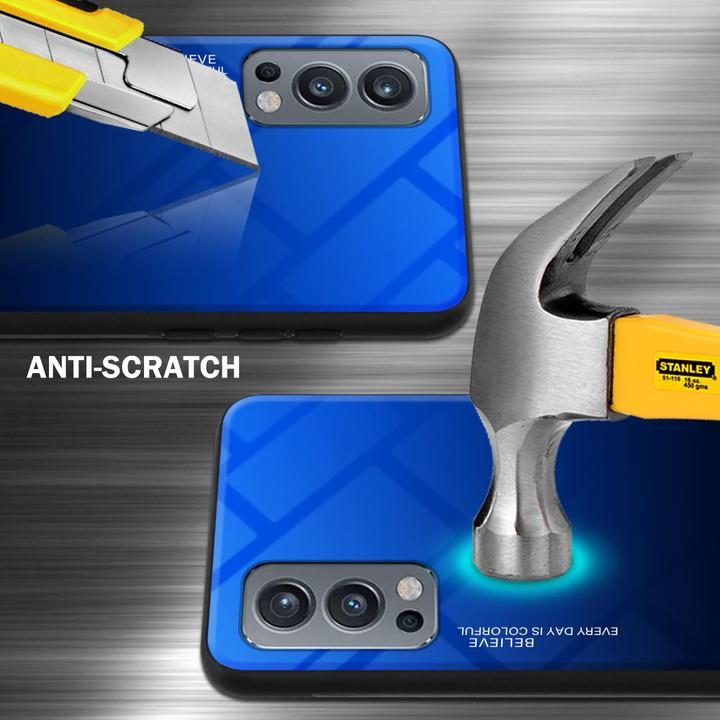 Produktbild Cadorabo TPU 2 Farben Glas Hülle (OnePlus Nord 2 5G)