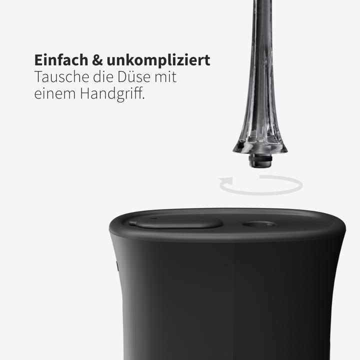 Produktbild Zahnheld Ersatzdüsen Basic 9x Schwarz (Mundduschenaufsätze)