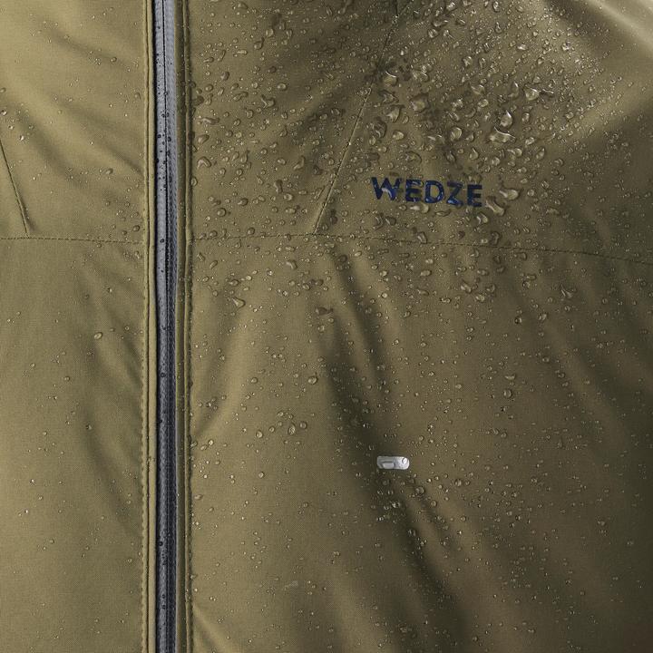 Actual product image Wedze Children's ski jacket padded warm waterproof - Piste 500 khaki (146)